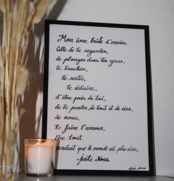 affiches desir dame